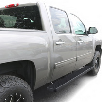 01-13 GMC Sierra (1500 HD Crew Cab ), 01-14 Chevy Silverado (2500 HD Crew Cab ), 01-14 GMC Sierra (2500 HD Crew Cab ), 01-13 Chevy Silverado (1500 HD Crew Cab ) APS iStep Running Boards - 6 Inch, Black Finish