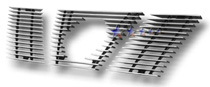 05-08 Xterra Logo Show APS Polished Aluminum Main Upper Grille