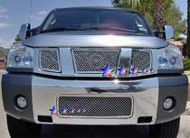 04-07 Titan Logo Covered APS Chrome Stainless Steel Main Upper Grille