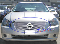 05-06 Altima Logo Show APS Polished Aluminum Main Upper Grille