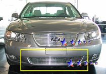 06-08 Sonata APS Polished Aluminum Lower Bumper Grille