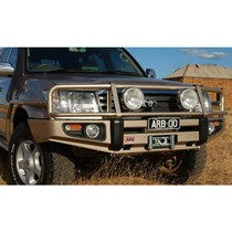 02-07 Toyota Land Cruiser Base ARB Custom Front Bumper - Bull Bar Winch Mount w/ Bar (Front) (Paintable)