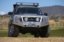 01-02 Isuzu Rodeo Sport Base, 98-00 Isuzu Amigo Base, 98-02 Honda Passport Ex, Lx, 98-02 Isuzu Rodeo Base ARB Custom Front Bumper - Bull Bar Winch Mount (Front) (Paintable)