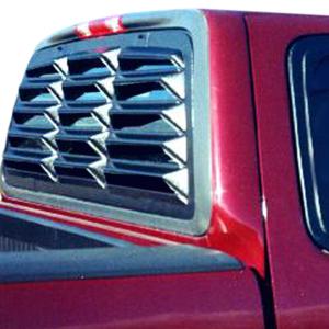 1997-2003 F-150 (all sizes) Non-Sliding Window Astra Hammond Classic-Style ABS Truck Rear Window Louvers