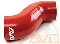 08-14 Subaru Impreza (WRX/STI), 05-09 Subaru Legacy (GT), 09-13 Subaru Forester (XT) AVO Short MAF Turbo Inlet - Silicone (Red)