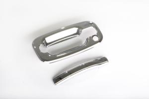 99-07 Sierra 1500 Regular Cab, 99-07 Silverado 1500 Regular Cab AVS Door Handles - Chrome Door Handle Cover (w/ Passenger Keyhole)