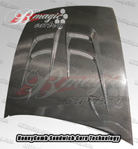 03-07 Accord 4DR B-Magic Carbon Fiber Hoods - Raiden Series