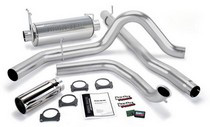 01-03 Ford F350 7.3L (Catalytic Converter) Banks Git-Kit - Single Exhaust (Black Stainless Steel Tip)