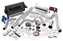 00-03 Ford Excursion 7.3L Banks PowerPack System - Single Exhaust (Black Stainless Steel Tip)