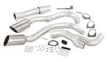 07-10 Chevrolet Silverado 6.6L LLM (Extended Cab/Short Bed, Crew Cab/Long Bed) Banks Monster Exhaust System - Duals (Black Stainless Steel Tips)