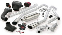 04-08 Ford F-150 5.4L (Short Cab/Medium Bed) Banks PowerPack System - Single Exhaust (Black Stainless Steel Tip)