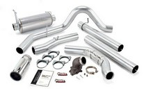 00-03 Ford Excursion 7.3L Banks Monster Exhaust with Power Elbow (Black Stainless Steel Tip)