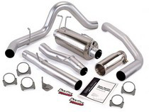 03-07 Ford F250 6.0L (Crew Cab/Short Bed), 03-07 Ford F350 6.0L (Crew Cab/Short Bed) Banks Monster Exhaust System (Chrome Stainless Steel Tip)