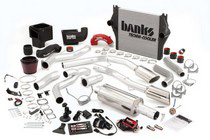 06-07 Dodge Ram 5.9L 325HP (Mega Cab) Banks Big Hoss Bundle - Single Exhaust (Black Stainless Steel Tip)