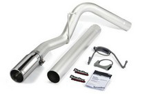 07-08 Dodge Ram 6.7L (Standard Cab/Long Bed, Crew Cab/Long Bed), 09-10 Dodge Ram 6.7L (Standard Cab/Long Bed, Crew Cab/Long Bed) Banks Monster Exhaust - Single-Dual Tip (Stainless Steel Chrome Tip)