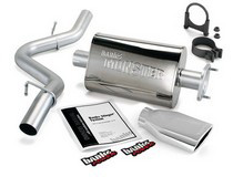 91-95 Jeep Wrangler 4.0L Banks Monster Exhaust System (Black Stainless Steel Tip)