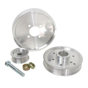 00-04 Ford Mustang GT, 00-02 Ford Mustang Cobra BBK Pulley Kits - 3 Piece Underdrive (Aluminum)