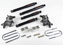 98-00 Frontier (All except Crew Cab) Belltech Stage 3 Lowering Kit w/Nitro Drop 2 Shocks (Front Lowering: 2