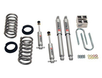 92-98 C1500 2WD 1/2-Ton Std Cab (All except Ext Cab & SS454. Coils rated for V8 engine only.) Belltech Stage 2 Lowering Kit w/ Street Performance Shocks (Front Lowering: 2