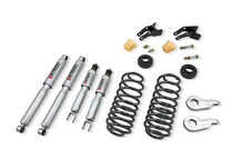 00-06 Chevrolet Tahoe/Suburban/Avalanche, 00-06 GMC Yukon Belltech Lowering Kit with Street Performance Shocks - Stage 3 (Drop 1