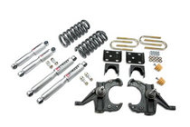 73-87 GMC Jimmy, 73-87 Chevrolet Blazer Belltech Lowering Kit with Street Performance Shocks - Stage 3 (Drop 4