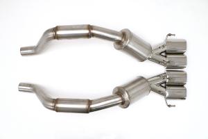 06-09 Corvette C6 Z06/ZR1 B&B Performance Bullet Exhaust System, Quad Oval Rolled Tips.