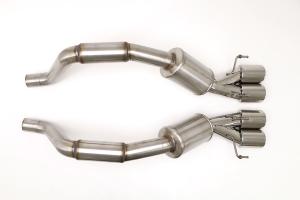 06-09 Corvette C6 Z06/ZR1 B&B Performance Bullet Exhaust System, Quad Round Double Wall Tips.