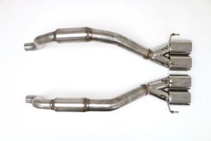 2009 Corvette C6 B&B Performance Bullet Exhaust System, Quad Oval Rolled Tips.