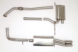 97-01 B5 A4 Fwd 1.8T 5spd B&B Performance Exhaust System, 3