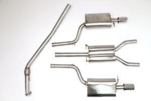 04-05 B6 A4 Quattro Stealth 1.8T 6spd B&B Performance Exhaust System, Single 3.5