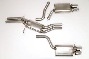 08-09 S5 4.2L V8 Stealth B&B Performance Catback Exhaust System, 3.5