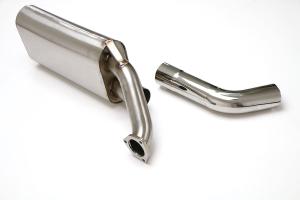 75-83 911SC B&B Performance Single Inlet w/ Single Outlet Muffler for Porsche Factory Headers, 3