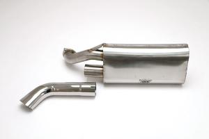 84-89 911 B&B Performance Single Inlet w/ Single Outlet Muffler for Porsche Factory Headers, 3