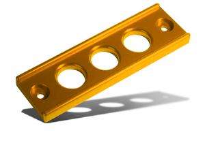 04-09 Honda S2000, 92-00 Honda Civic, 94-01 Acura Integra Blox Racing Billet Battery Tiedown - Gold