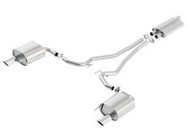 15-16 Ford Mustang (2.3L EcoBoost) Borla Exhaust System - Single Round Rolled Angle-Cut