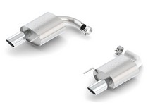 15-16 Ford Mustang (GT 5.0Lr) Borla Exhaust - Single Split Rear Exit, Single Round Rolled Angle-Cut