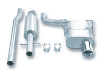 02-03 Mini Cooper 1.6L 4 Cylinder FWD 2DR Borla Exhaust Systems - Rear Tip Exit w/ Tip Style 3