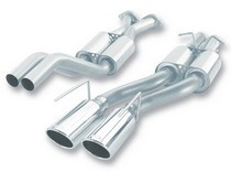 06-10 Grand Cherokee SRT8 6.1L V8 AT AWD 4DR Borla Stainless Steel Cat-Back Exhaust System, Pipe Diameter 2.75