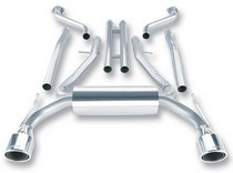 08-09 G37 3.7L AT/MT RWD 2DR Borla Stainless Steel Cat-Back Exhaust System w/ H-Pipe, Pipe Diameter 2.25
