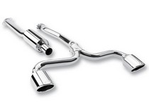 08-10 Evo X 2.0L Turbo AT/MT AWD 4DR Borla Stainless Steel Cat-Back Exhaust System, Pipe Diameter 2.75”/2.25, Tip Size 5” RD x 8.75”, Tip Style Single Round Rolled Angle Cut