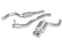 09-15 Audi A4 (2.0L Turbo, Automatic/Manual AWD 4 Door) Borla Cat Back Exhaust - S-Type