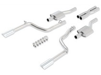 05-08 Dodge Magnum (SRT-8), 06-10 Dodge Charger (SRT-8 6.1L V8 Auto Trans RWD 4DR), 05-10 Chrysler 300 (SRT-8) Borla Cat Back Exhaust - Single Split Rear Exit, Single Round Rolled Angle-Cut 