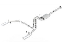 11-14 Ford F150 (Ecoboost 3.5L V6 Auto Trans 2+4WD 2+4 Door) Borla Cat Back Exhaust - S-Type , Single Split Rear Exit