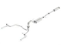 15-16 Ford F150 (2.7L/3.5L V6 EcoBoost/5.0L V8 Automatic 2+4 wheel drive) Borla Cat Back Exhaust Touring - Single Split Rear Exit