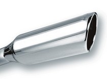 All Jeeps (Universal), Universal Borla Single Round Rolled Angle Cut Exhaust Tip, Inlet 2.25”, Outlet 4” RD, Length 12”