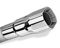 All Jeeps (Universal), Universal - Fits all Vehicles Borla Universal Muffler Tips - Single Square Angle-Cut Intercooled (Outlet szie: 2-1/2 x 2-3/4 inch, Inlet Size: 2-1/4 inch, Length: 6 inch)