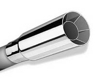 All Jeeps (Universal), Universal - Fits all Vehicles Borla Muffler Tips - Single Round Intercooled