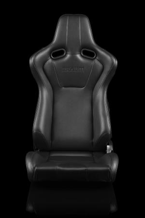 Universal (Can Work on All Vehicles) Braum Racing Venom Series Racing Seats - Black Stitches