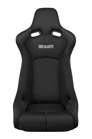 Universal (Can Work on All Vehicles) Venom-R Series Fixed Back Bucket Seat - Black Cloth / Carbon Fiber
