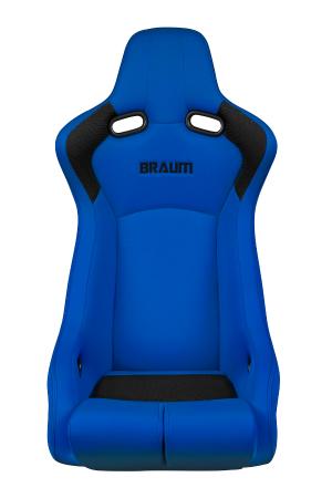 Universal (Can Work on All Vehicles) Venom-R Series Fixed Back Bucket Seat - Blue Cloth / Carbon Fiber